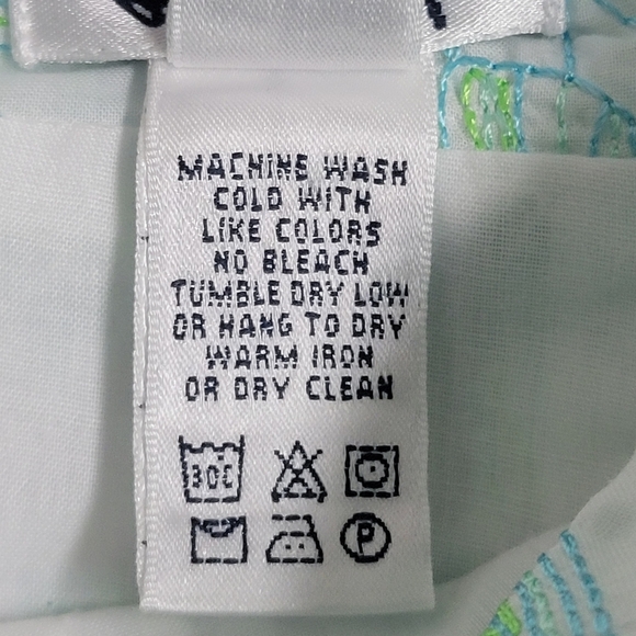 Lilly Pulitzer White Blue Green Embroidered Willa Halter Dress. - Picture 8 of 10